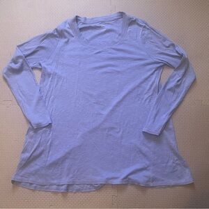 J. Jill Periwinkle Scoop-Neck Elliptical Tunic. 100% Pima Cotton. Medium